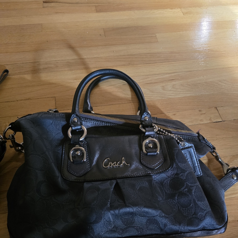 Coach Black Satchel Bag